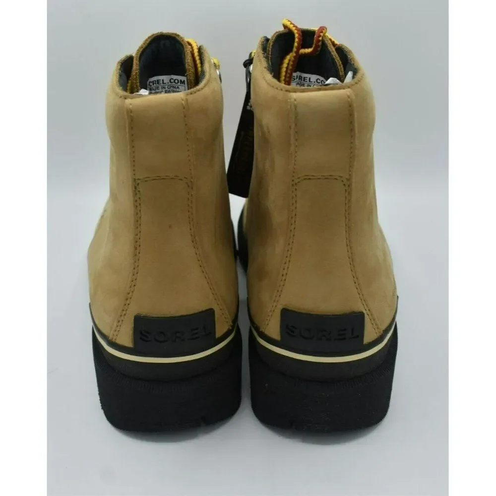 Sorel Mens Size 10.5 Caribou Six‎ Waterproof Leather Tan Buff Rain Winter Boots
